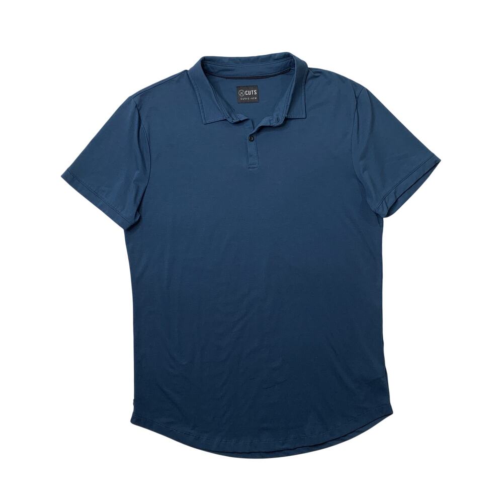 CUTS Shirt Men XL Extra Large Windsor Curve Hem PYCA Pro AO Polo Muscle Athletic